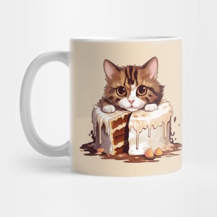 Birthday Cat Cake Mug